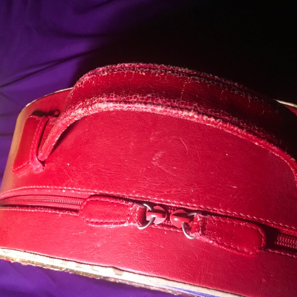 Route 66 Top Handle Travel Makeup Hard Train Case Vintage - Picture 7 of 9